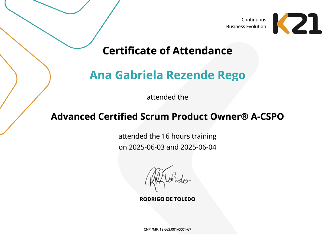 Certificado K21